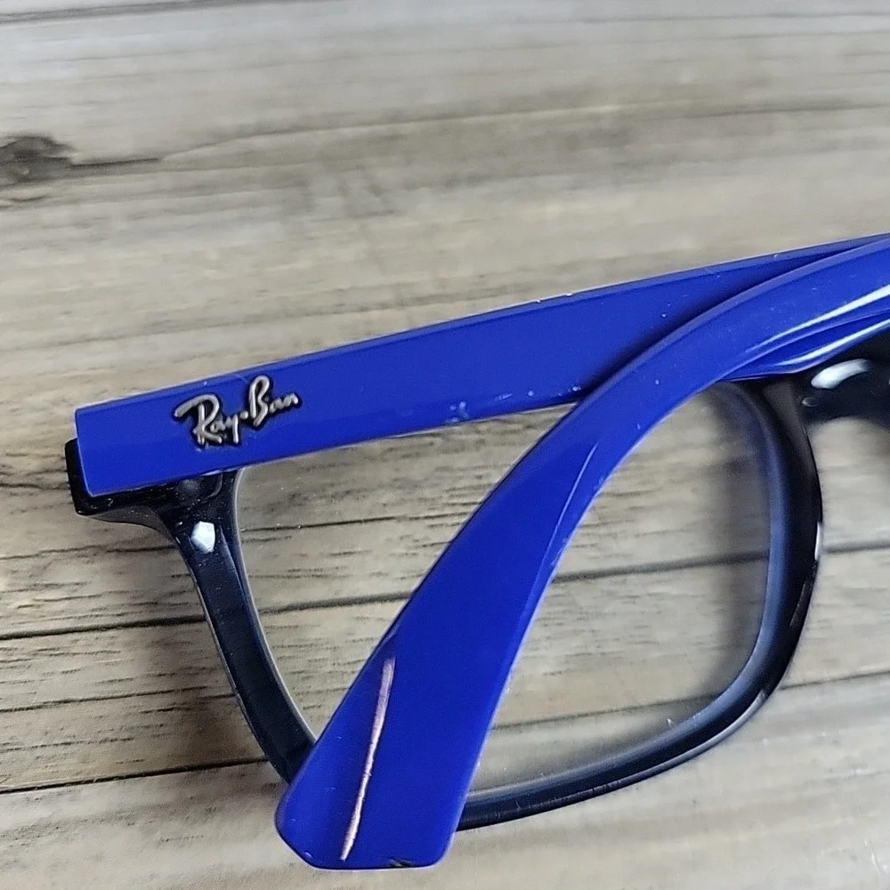 RAY‎ BAN RB1562 3686 KIDS 48-16-125 BLUE EYEGLASSES FRAME PLASTIC